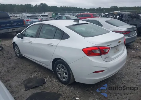 2019 Chevrolet Cruze Cvt (Fleet Orders Only) из США, поврежденный, VIN 1G1BJ5SM9K7103553